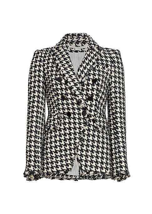 Chic Houndstooth Blazer