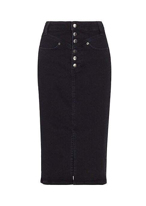 Chic Slit Denim Skirt