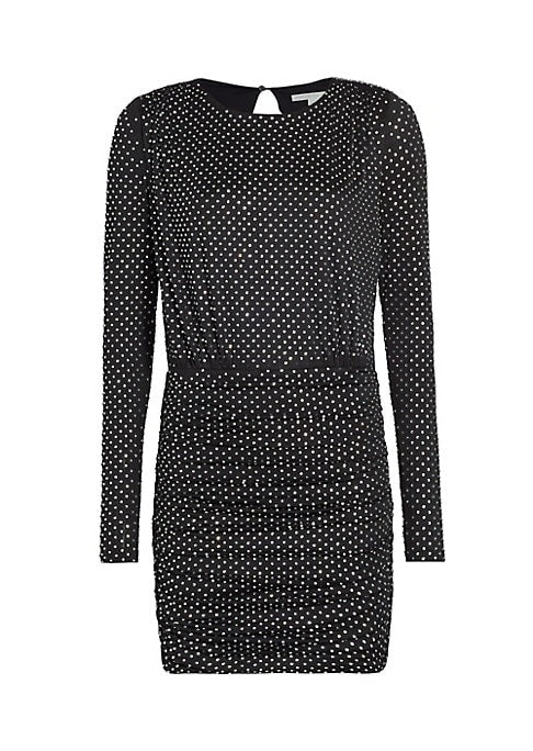 Sparkling Ruched Mini Dress