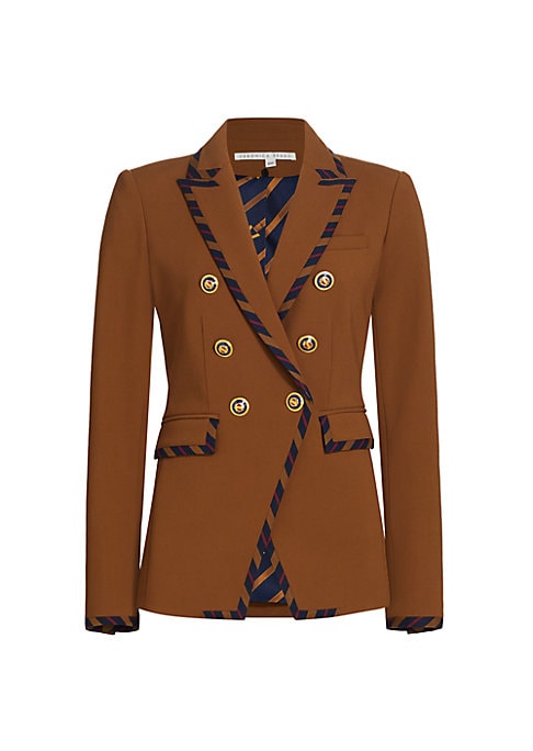Striped Lapel Blazer
