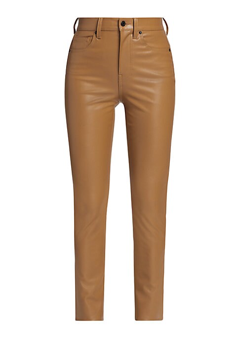 Sleek Faux Leather Trousers