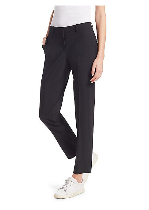 Chic Cropped Wool Trousers