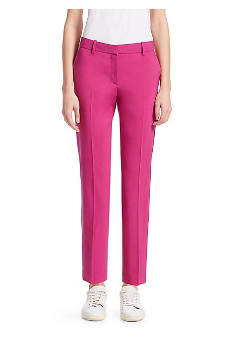 Chic Cropped Wool Trousers