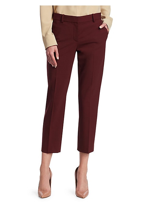 Chic Cropped Wool Trousers