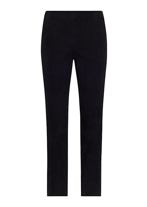 Chic Suede Crop Trousers