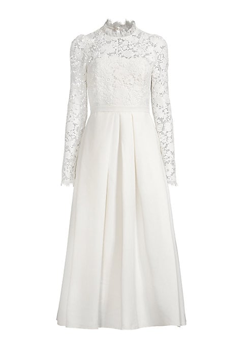 Floral Lace Midi Elegance