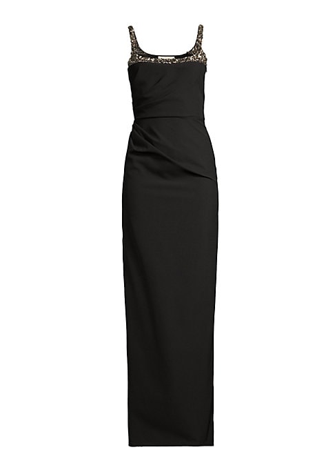 Elegant Beaded Column Dress