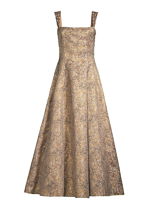 Glistening Fit-and-Flare Dress