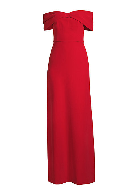 Elegant Bow Evening Gown