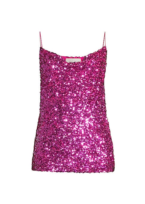 Glam Cowl Sequin Top