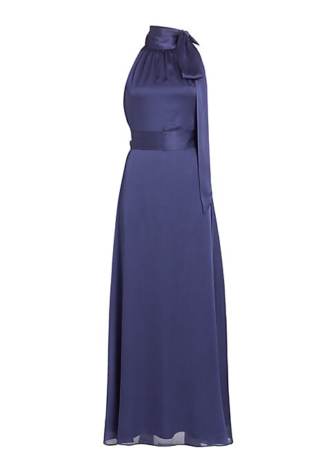 Chic Tie Neck Gown