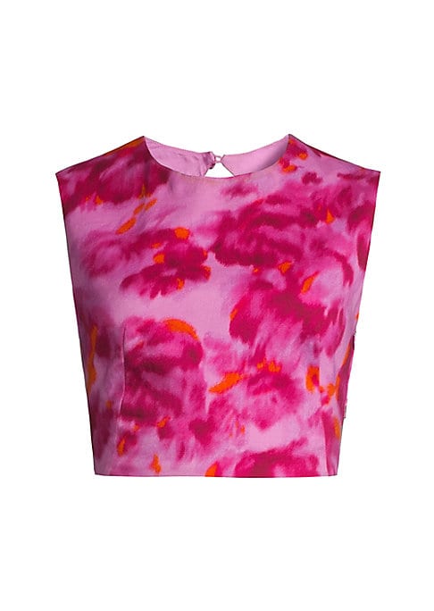 Twisted Abstract Crop Top