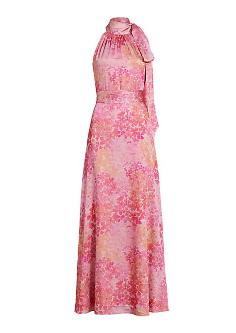 Floral Tie-Back Gown