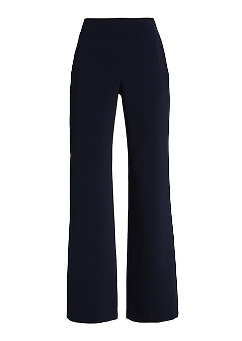 Chic Wide-Leg Crepe Trousers