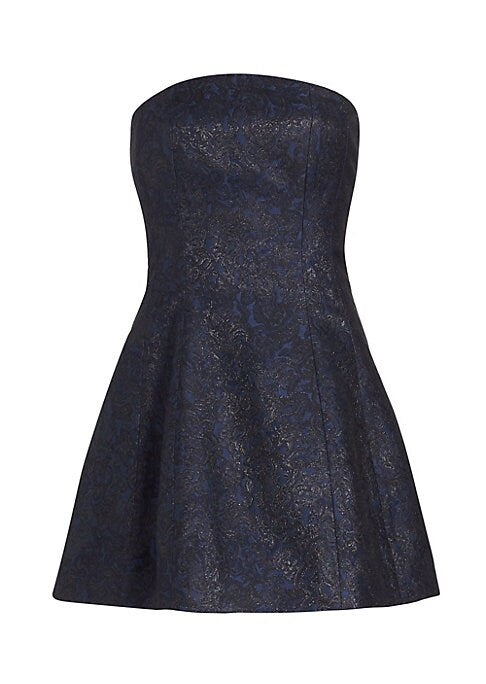 Metallic Flare Minidress