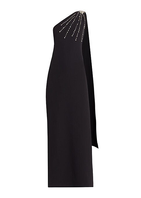 Shimmering One-Sleeve Elegance
