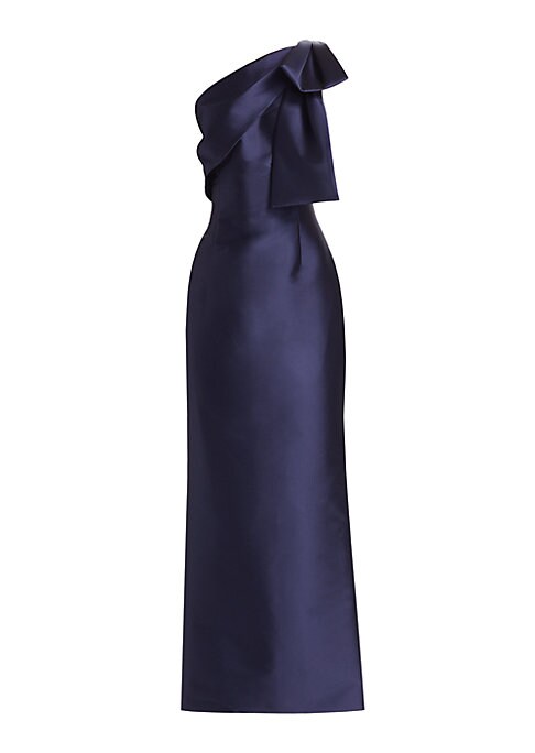 Elegant Satin Bow Gown