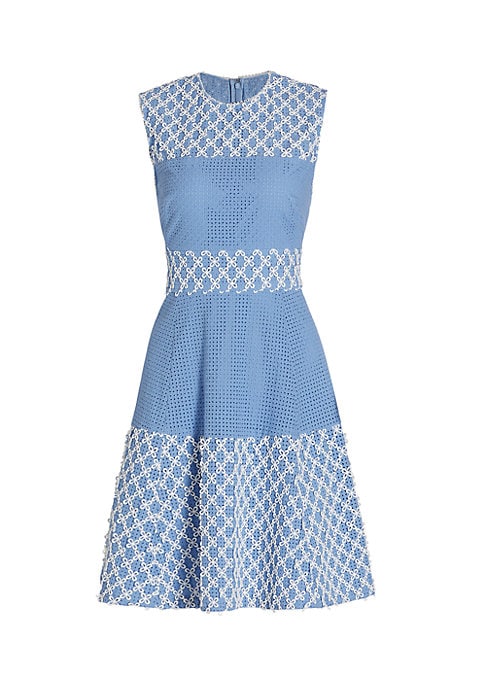 Chic A-Line Eyelet Dress