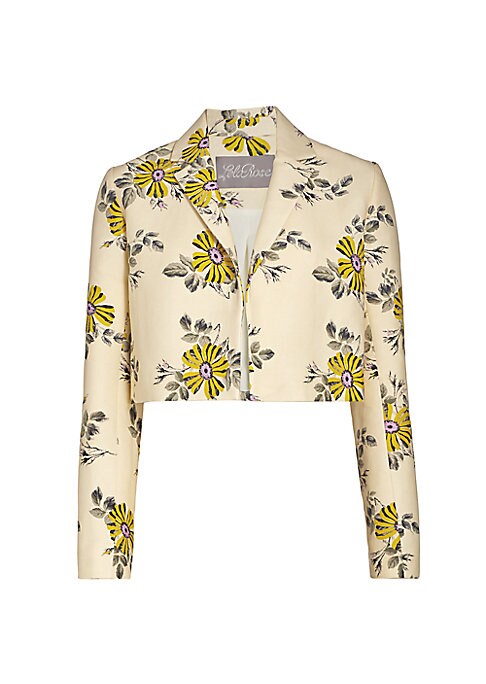 Floral Cropped Blazer