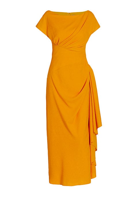 Draped Crepe Elegance Dress