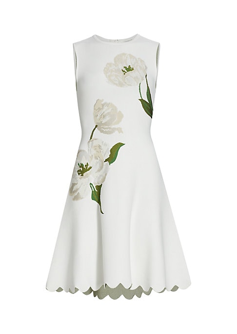 Floral Scallop Dress