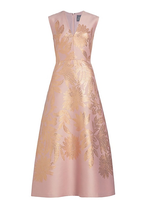 Metallic Luxe Maxi Dress