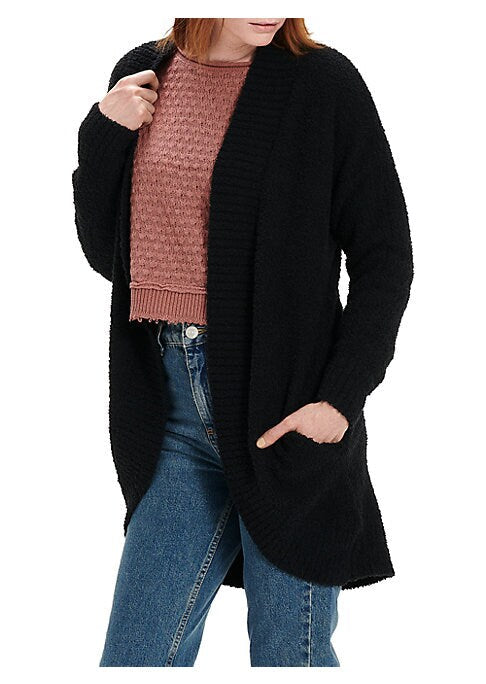 Soft Curved Shawl Cardigan