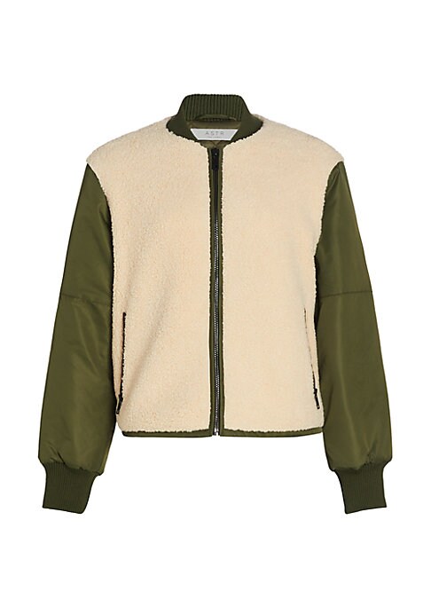 Teddy Luxe Bomber Jacket