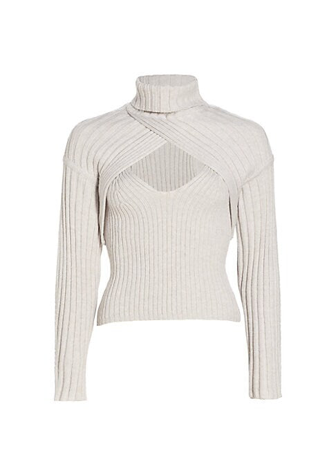 Versatile Cut-Out Turtleneck