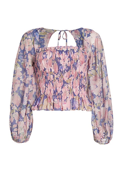 Floral Puff Sleeve Blouse