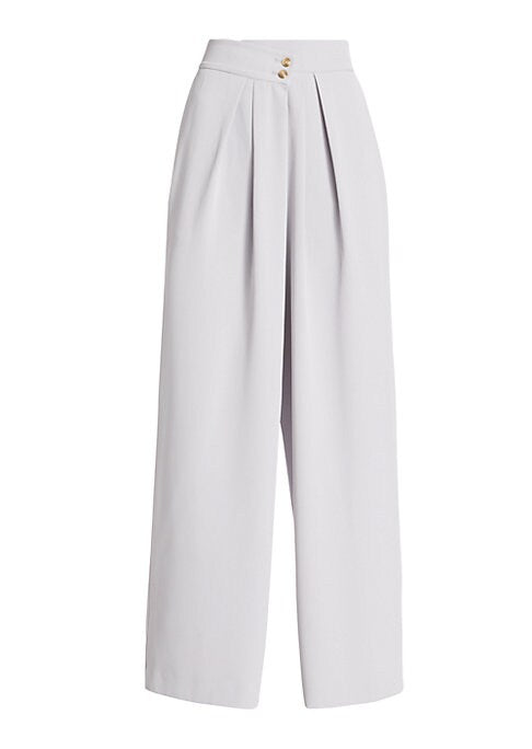 Pleated Wide-Leg Trousers