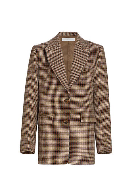 Chic Houndstooth Blazer