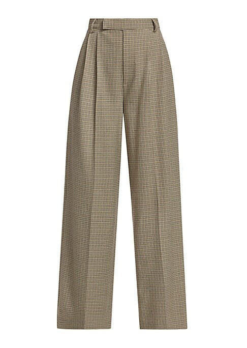 Chic Check Wide Trousers