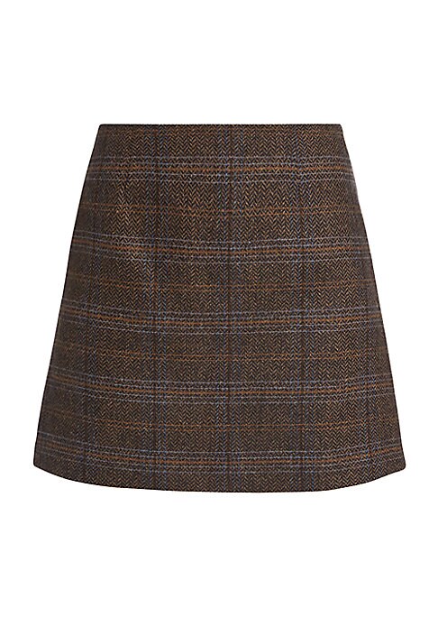 Plaid A-Line Skirt