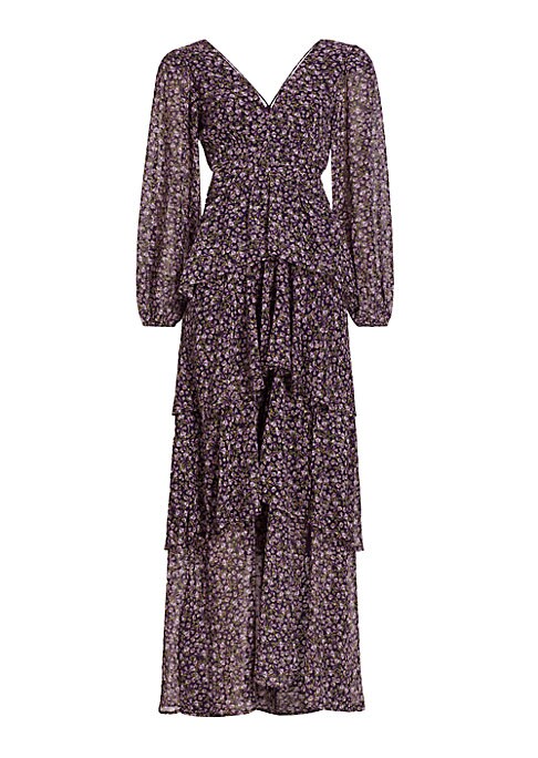 Floral Ruffle Maxi Dress
