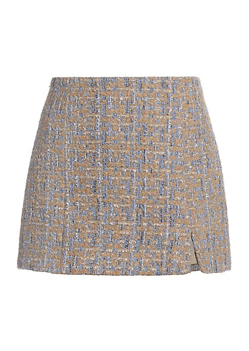 Chic Slit Tweed Skirt