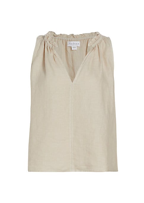 Luxe Ruffled Linen Top