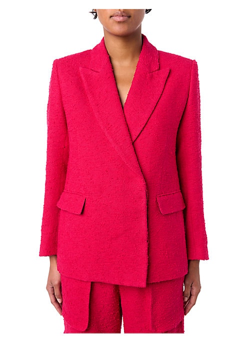 Textured Buttonless Blazer