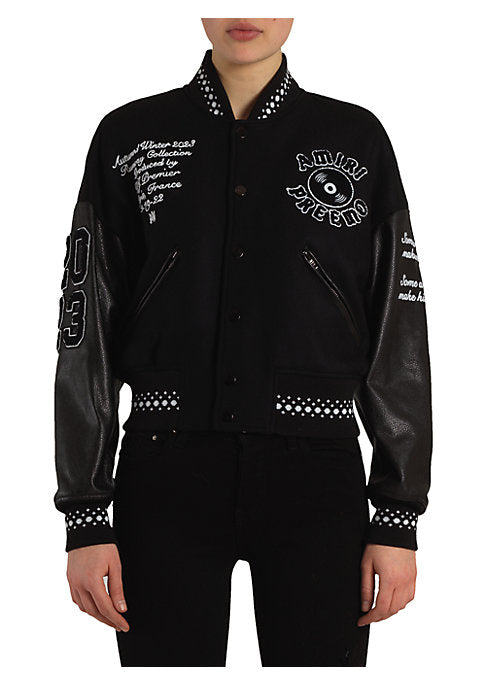 Stylish Wool Bomber Jacket