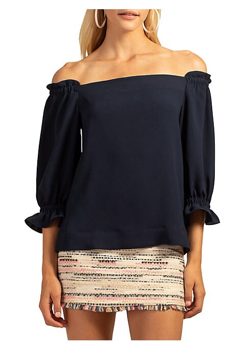 Ruffled Eco Chiffon Blouse