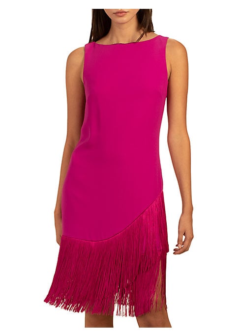 Chic Fringe Boatneck Dress