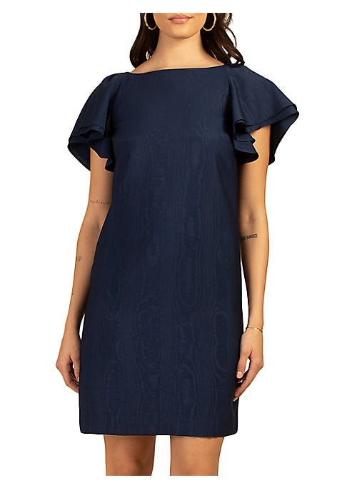 Moiré Flutter Dress