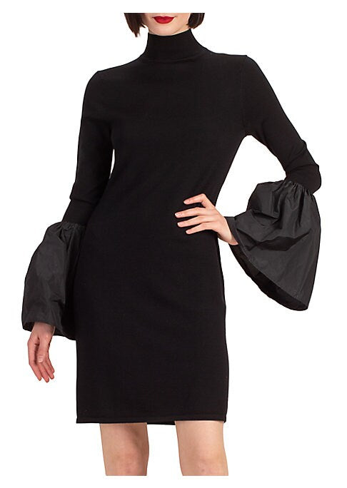 Cozy Turtleneck Bell Dress