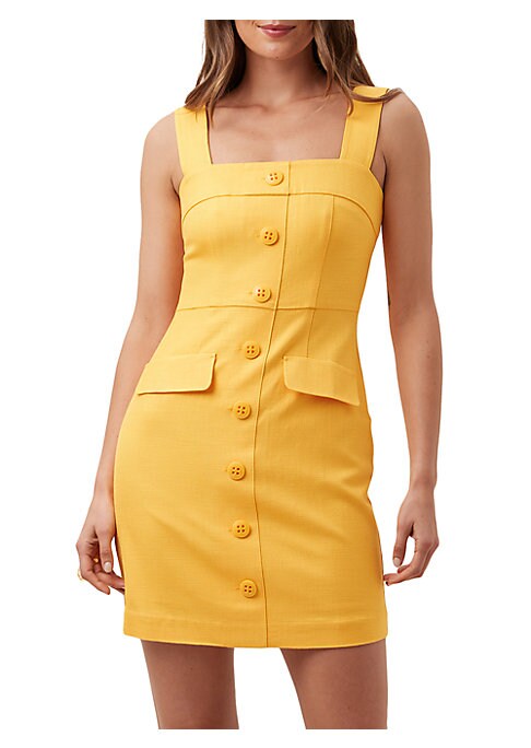 Twill Square Mini Dress