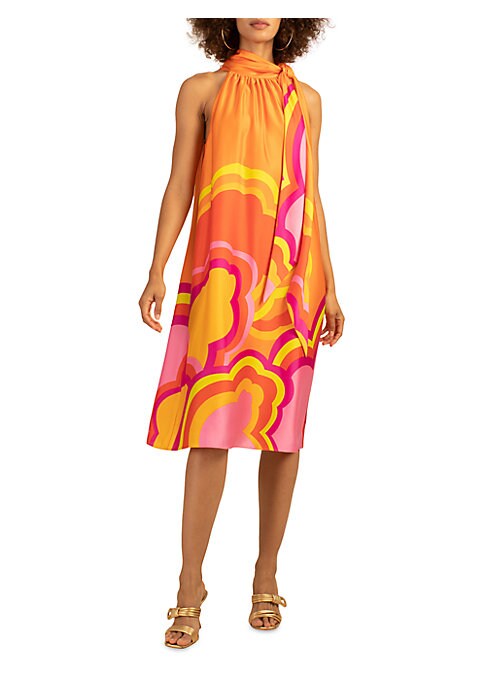 Vibrant Scarf Dress