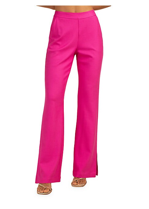 Chic Flare Side-Slit Pants
