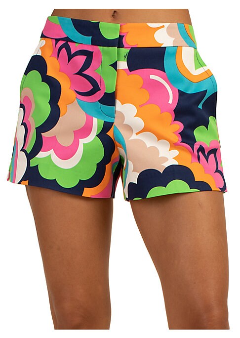 Chic High-Rise Printed Shorts