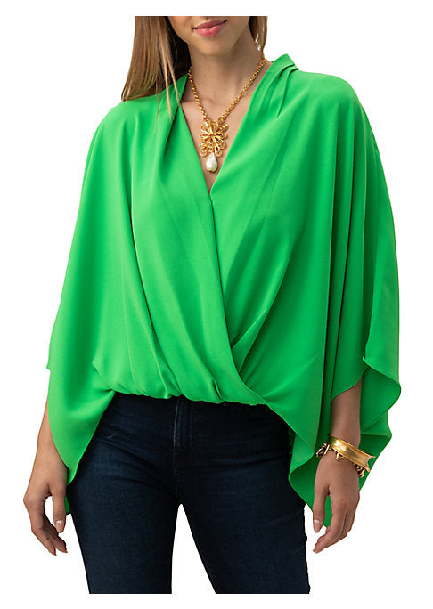 Chic Draped Crepe Top