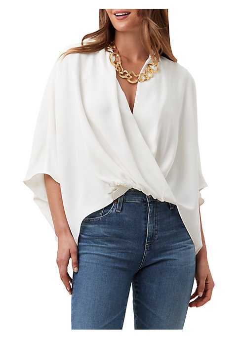 Satin Surplice Top