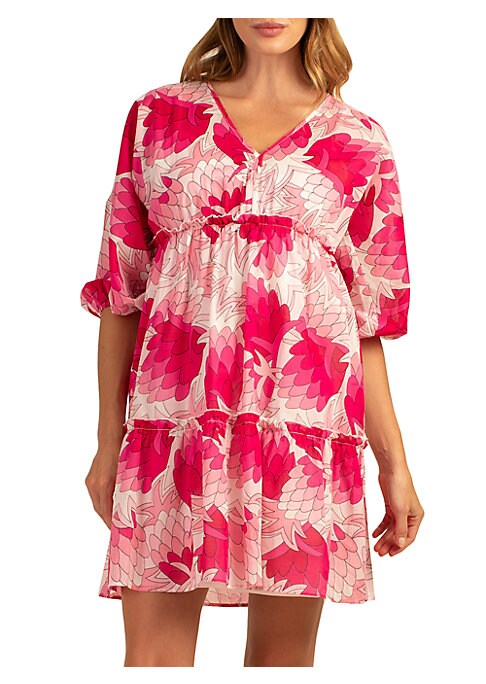 Floral Tiered V-Neck Dress